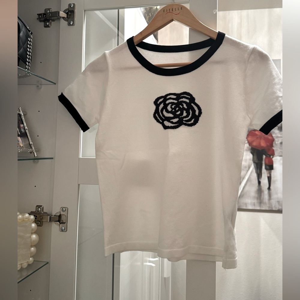 NWOT-Camille Flower Print Top - Picture 1 of 3